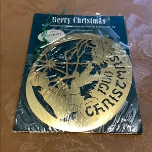 Biedermann vintage brass Christmas ornament 1980